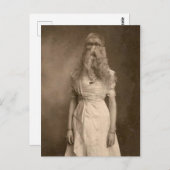 Viktorianisch Weiblich ein weibliches Gesichtshaar Postkarte (Vorne/Hinten)