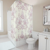 Viktorianisch, weich gelb, weich pink, blumenreich duschvorhang (Beispiel)