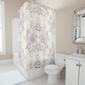 Viktorianisch, weich gelb, weich pink, blumenreich duschvorhang (Beispiel)