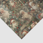 Viktorianisch Weihnachten & Retro Santa Collage Seidenpapier (Detail)