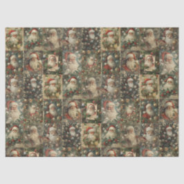 Viktorianisch Weihnachten & Retro Santa Collage Seidenpapier