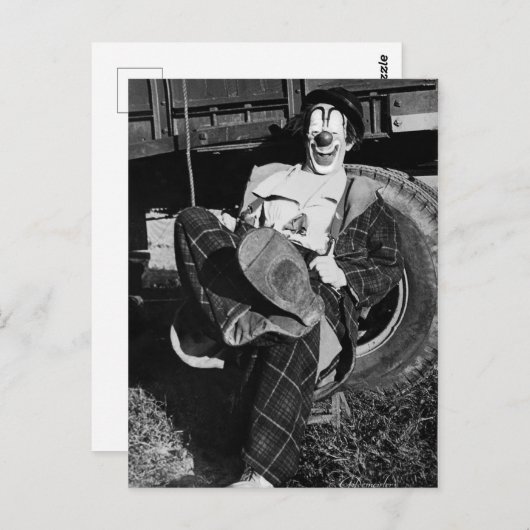 Viktorianisch Weird Funny Hobo Clown Postkarte (Vorne/Hinten)