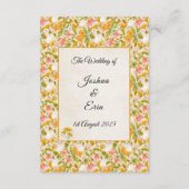 Viktorianisch Wiesengelb - Gehäusekarte Begleitkarte (Rückseite)