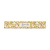 Viktorianisch-Wiesengelbe RSVP-Karte Einladungsbanderole (Flach)