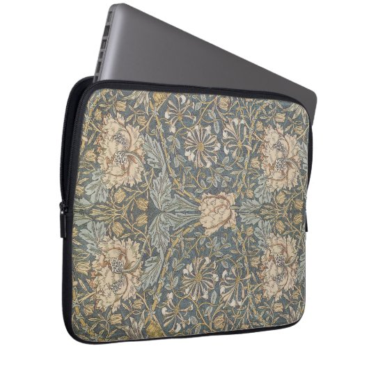 Viktorianisch William Morris floral Textile Muster Laptopschutzhülle (Vorne Rechts)