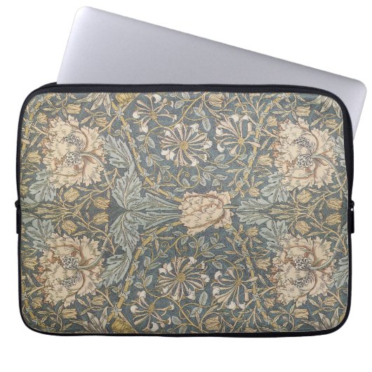 Viktorianisch William Morris floral Textile Muster Laptopschutzhülle (Vorderseite)