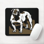Viktorianisch Woodcut English Bulldog Mousepad (Mit Mouse)