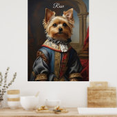 Viktorianisch Yorkshire Terrier in Bekleidung Whim Poster (Küche)