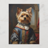 Viktorianisch Yorkshire Terrier in Bekleidung Whim Postkarte (Vorderseite)