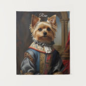 Viktorianisch Yorkshire Terrier in Bekleidung Whim Wandteppich (Vorderseite)