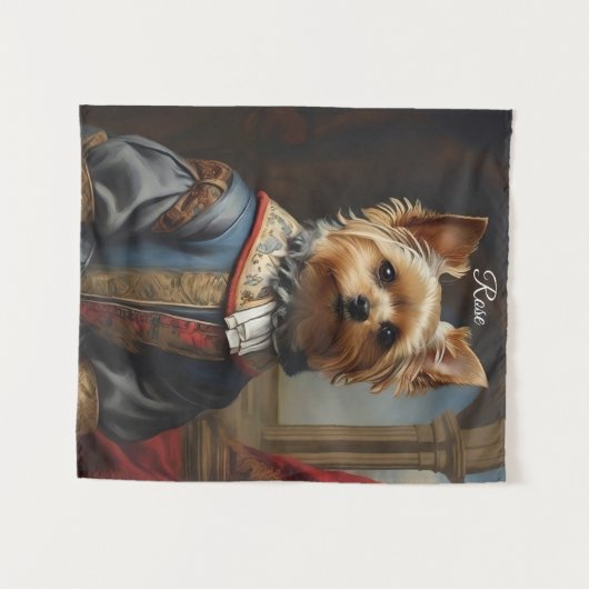 Viktorianisch Yorkshire Terrier in Bekleidung Whim Wandteppich (Vorderseite (Horizontal))