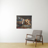 Viktorianisch Yorkshire Terrier in Bekleidung Whim Wandteppich (Beispiel (Horizontal))