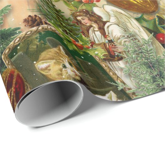 Viktorianisch Yuletide Splendor Geschenkpapier (Rolleneckpunkt)