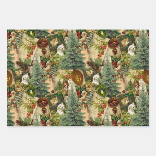 Viktorianisch Yuletide Splendor Geschenkpapier Set (Vorderseite 3)