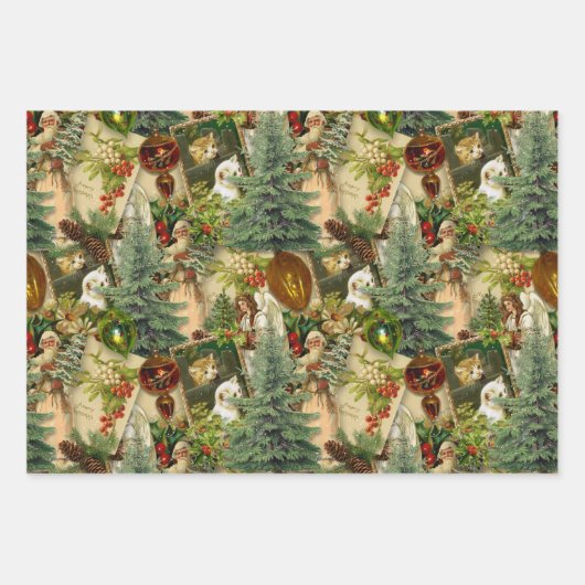 Viktorianisch Yuletide Splendor Geschenkpapier Set (Vorderseite 2)