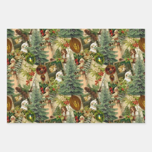 Viktorianisch Yuletide Splendor Geschenkpapier Set (Vorderseite)