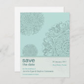 Viktorianisch ZierSave the Date Postkarte (Vorne/Hinten)