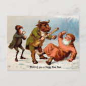 Viktorianische A-Strike neue Jahre Postkarte (Vorderseite)