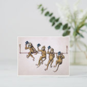 Viktorianische Affen Postkarte (Stehend Vorderseite)