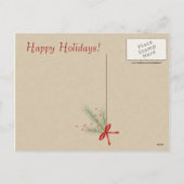 Viktorianische Angel Weihnachtskarte Feiertagspostkarte (Rückseite)