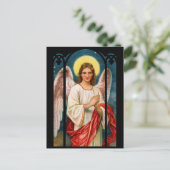 Viktorianische Angel Weihnachtskarten Feiertagspostkarte (Stehend Vorderseite)