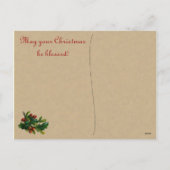 Viktorianische Angel Weihnachtskarten Feiertagspostkarte (Rückseite)