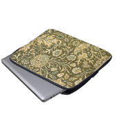 Viktorianische antike Blume William Morris Garden Laptopschutzhülle (Vorne Knopf)