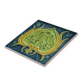 Viktorianische antike Keramik-Fliese der Fliese (Seite)