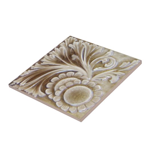 Viktorianische antike Keramik-Fliese der Fliese (Seite)