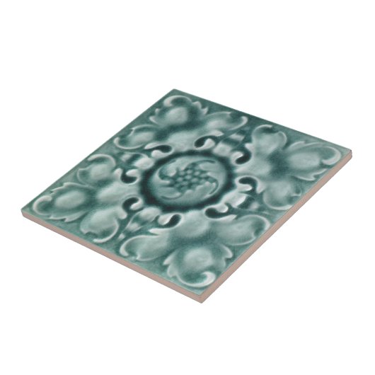 Viktorianische antike Keramik-Fliese der Fliese (Seite)