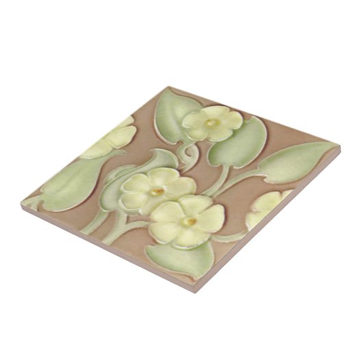 Viktorianische antike Keramik-Fliese der Fliese (Seite)