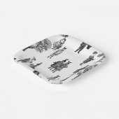 viktorianische antike Kleintiere Pappteller (Gewinkelt)