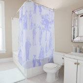 viktorianische antike Pastete lila lila Toile Duschvorhang (Beispiel)