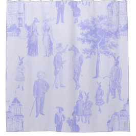 viktorianische antike Pastete lila lila Toile Duschvorhang