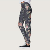 Viktorianische antike rosa Rosenflotte Leggings (Links)