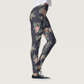 Viktorianische antike rosa Rosenflotte Leggings (Rechts)