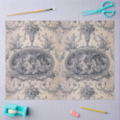 Viktorianische antike Toile Blau & Weiß Decoupage Seidenpapier (Basteln)