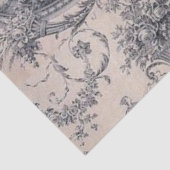 Viktorianische antike Toile Blau & Weiß Decoupage Seidenpapier (Ausschnitt)