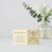 Viktorianische antike William Morris Blume Florenz Visitenkarte (Stehend Vorderseite)