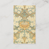 Viktorianische antike William Morris Blume Florenz Visitenkarte (Rückseite)