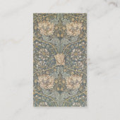 Viktorianische antike William Morris Blume Florenz Visitenkarte (Rückseite)