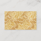 Viktorianische antike William Morris Blume Florenz Visitenkarte (Rückseite)