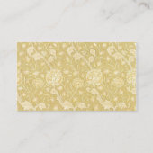 Viktorianische antike William Morris Blume Florenz Visitenkarte (Rückseite)