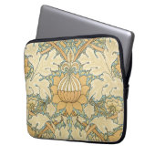 Viktorianische antike William Morris Leaf Pflanze Laptopschutzhülle (Vorderseite Links)