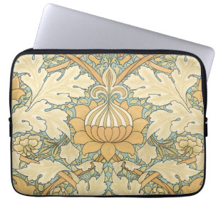 Viktorianische antike William Morris Leaf Pflanze Laptopschutzhülle