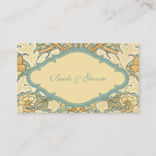 Viktorianische antike William Morris St. James Flo Platzkarte