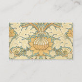 Viktorianische antike William Morris St. James Flo Platzkarte (Rückseite)