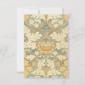 Viktorianische antike William Morris St. James Flo Save The Date (Rückseite)