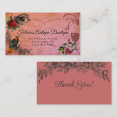 Viktorianische Antiquitäten 3,5" x 2,0" Visitenkar Visitenkarte (Vorne/Hinten)