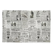 Viktorianische Anzeigengrafiken der 1890er Jahre Kissenbezug (Rückseite-Links)